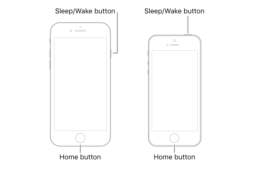 force restart iPhone 6S or iPhone SE