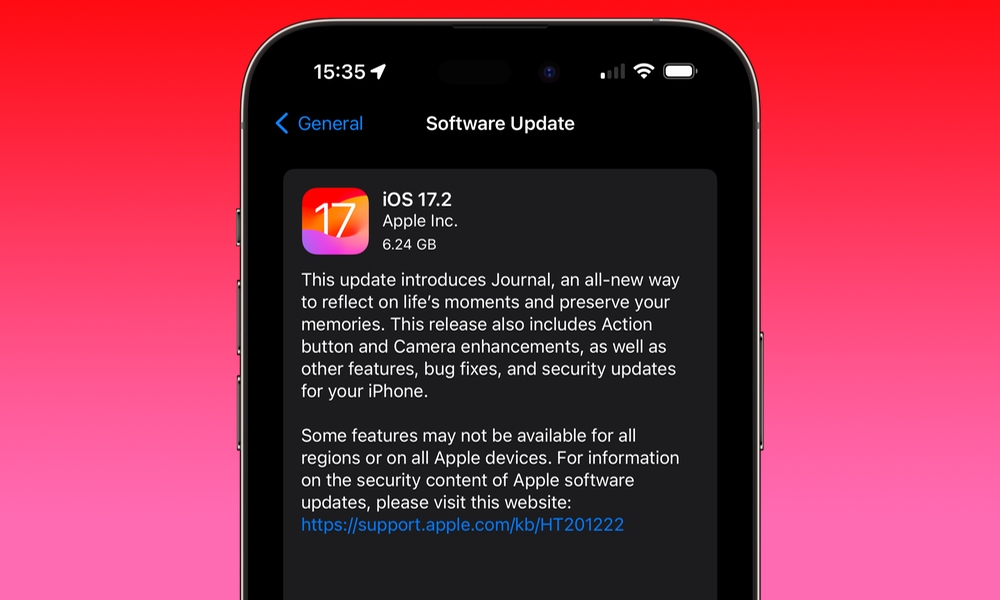 iOS 17.2 hero
