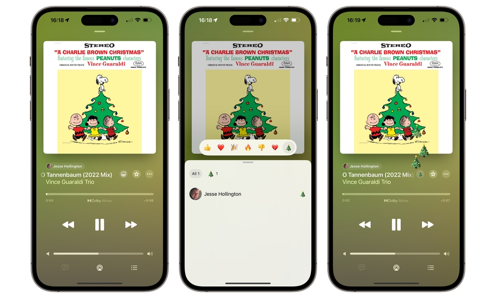 iOS 17.3 Apple Music Collaborative Playlists Christmas tree emoji