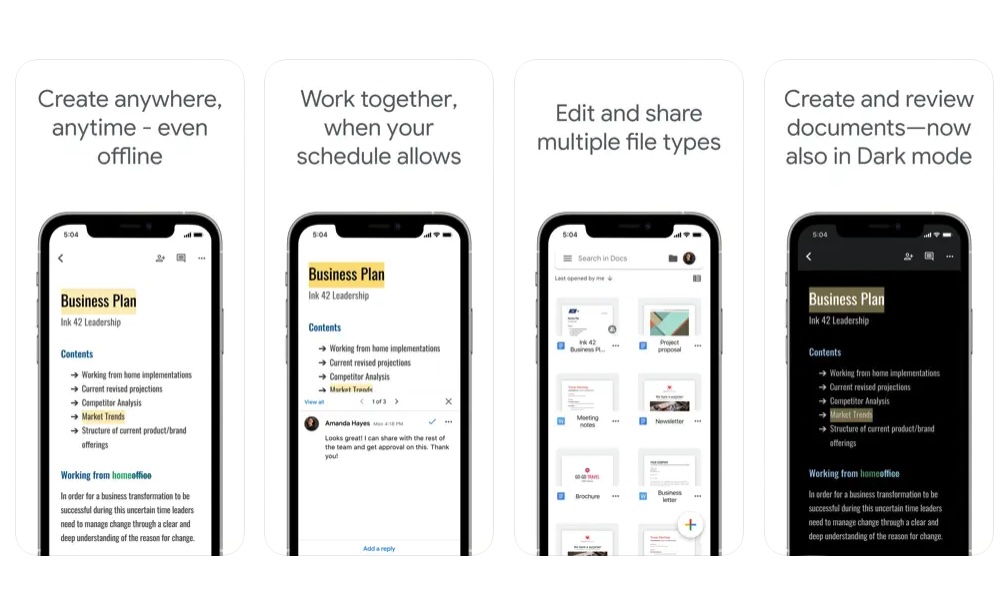 Google Docs App Store