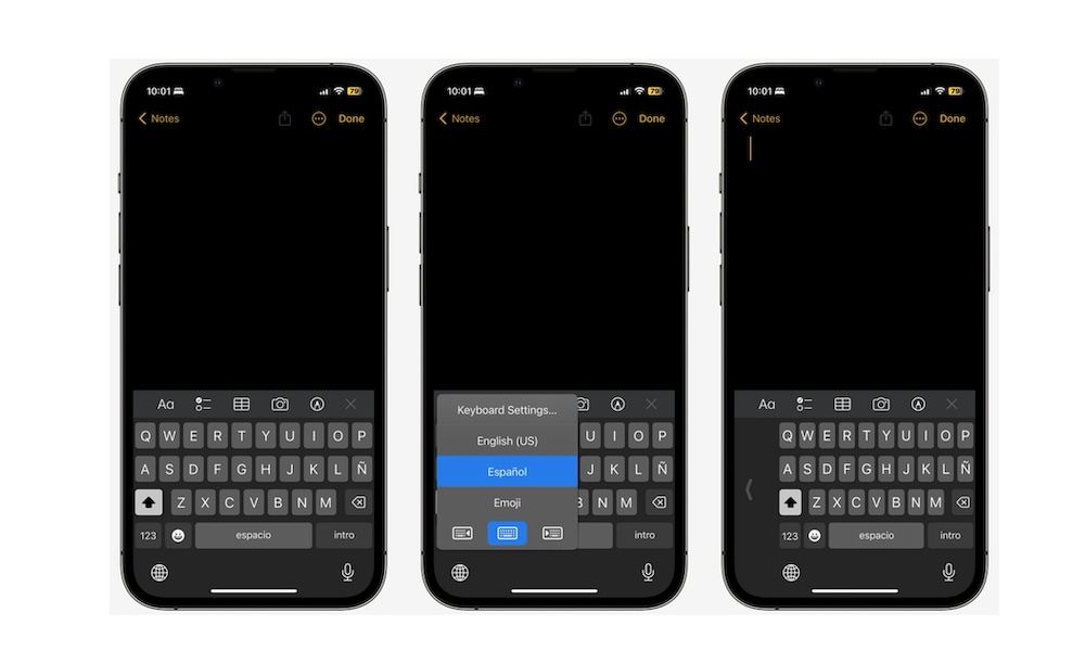 One handed keyboard iPhone