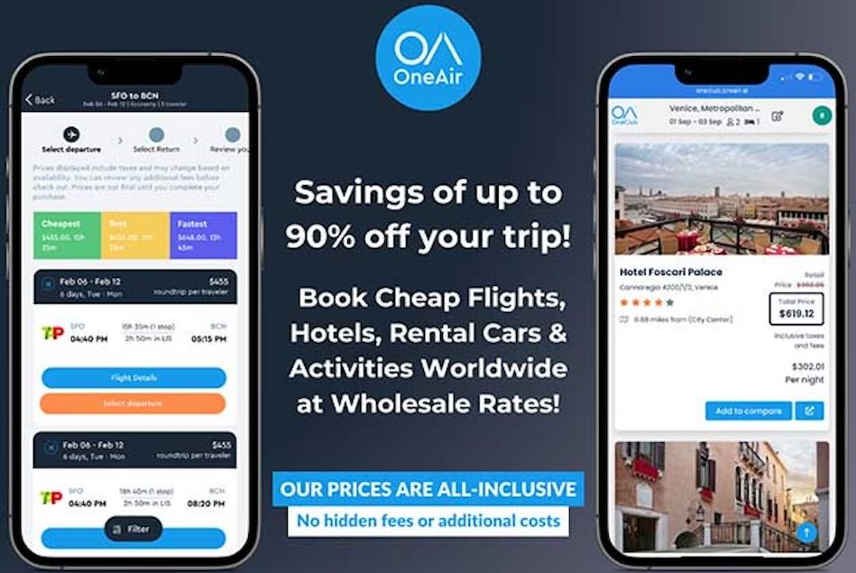 OneAir Elite Travel App