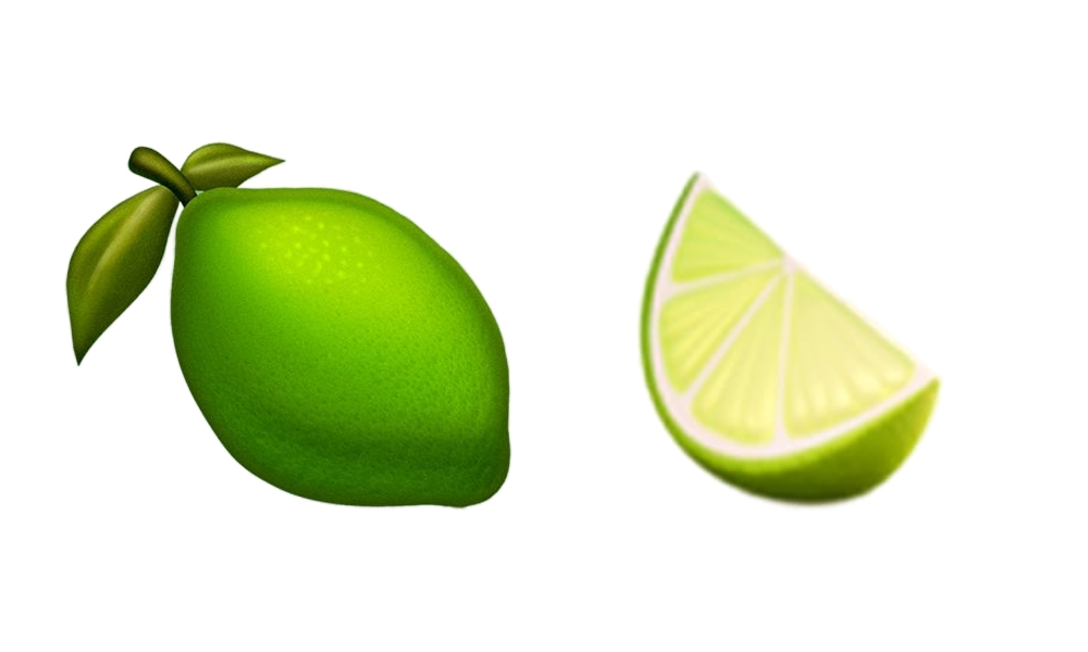 iOS 17.4 Emoji 15.1 Lime Emojipedia concept vs Apple