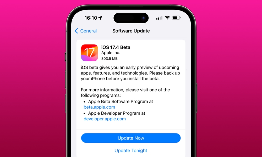 iOS 17.4 beta 1 hero