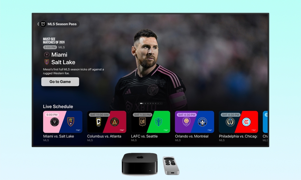 Apple TV MLS Season Pass live schedule