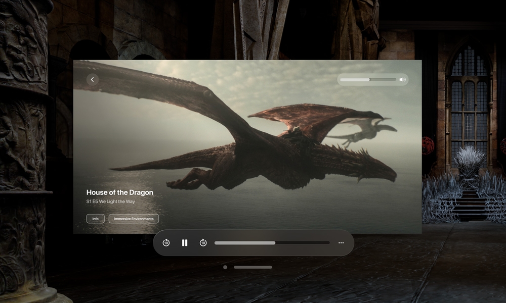 Apple Vision Pro app experiences House of the Dragon