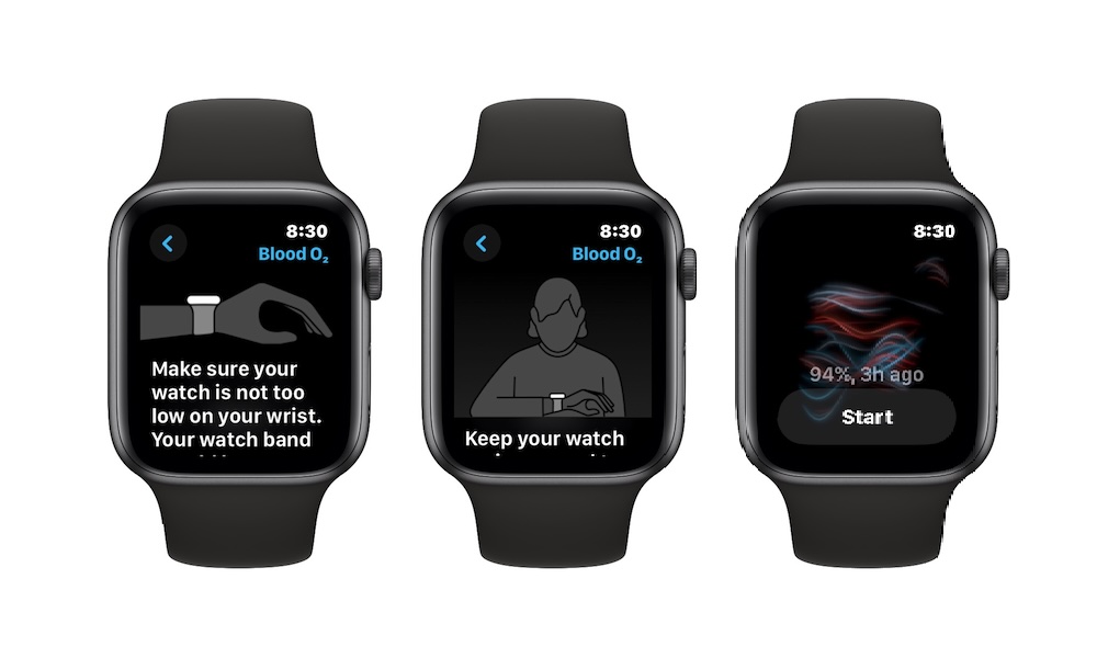 First time tracking Blood Oxygen Apple Watch