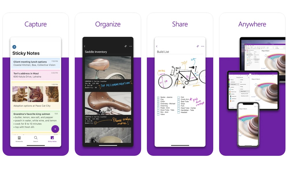 Microsoft OneNote app Store