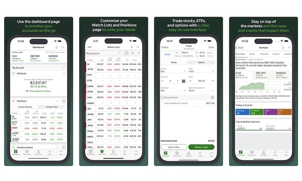 TD Ameritrade Mobile App Store