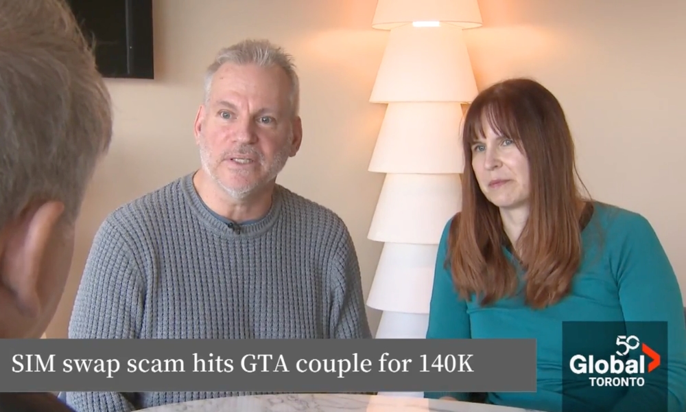 Global News Wayne and Diana Stork SIM swap scam