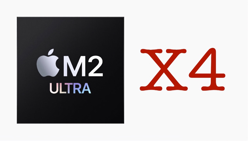 M2 Ultra chip times 4