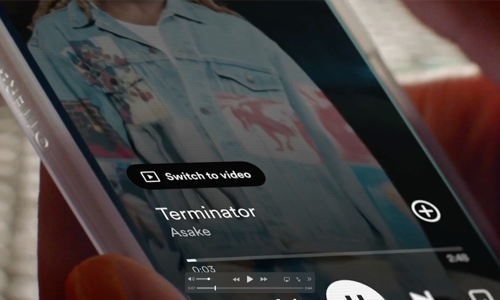 Spotify Music Videos switch to video