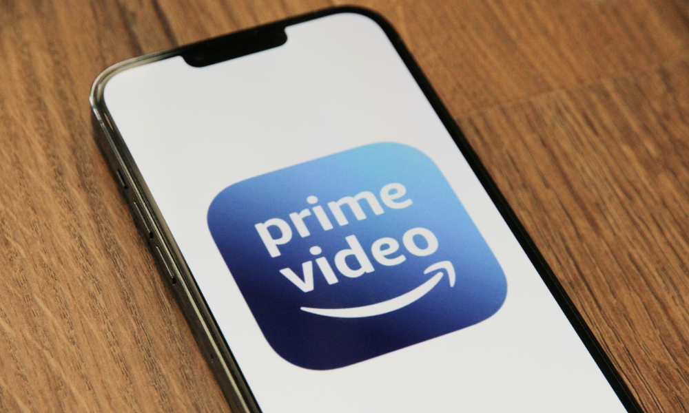Amazon Prime Video logo on iPhone