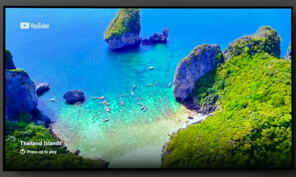 Apple TV with YouTube screensaver