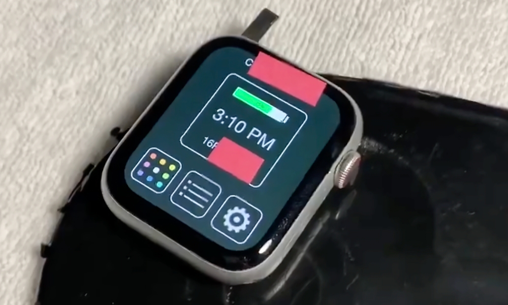Apple Watch charging on AirPower prototype