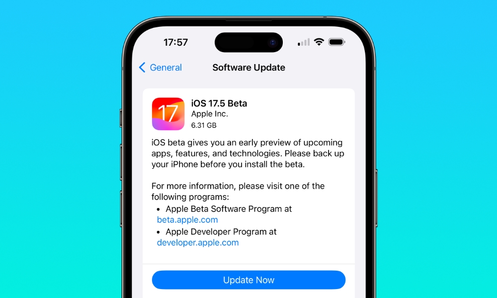 iOS 17.5 Beta 1 Hero