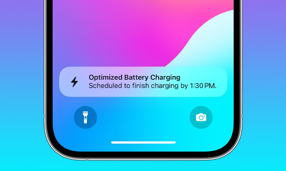 ios 17 iphone 14 pro lock screen optimized charging notification