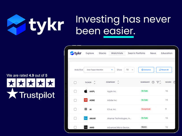 Tykr Stock Screener