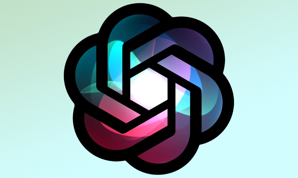 SiriGPT Logos of Siri and ChatGPT combined into one image