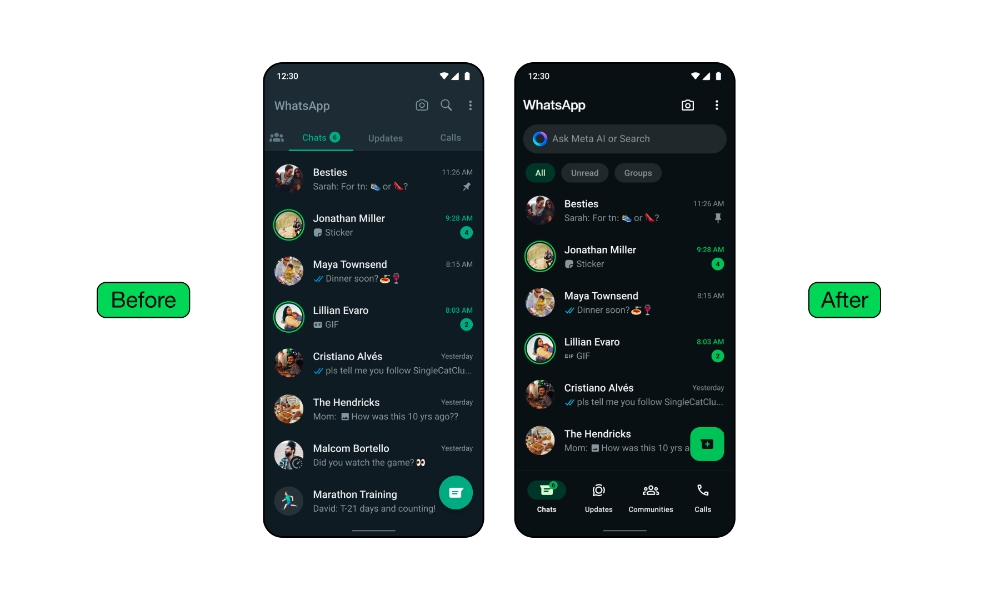 WhatApp May 2024 redesign Dark Mode.jpg