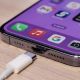 BANGKOK,THAILAND OCTOBER 28:View of Apple Iphone with Usb c Cable Charger. EU Forced Apple Iphone to Use Usb c Instead of Lighting Cable in 2024 on October 28,2022