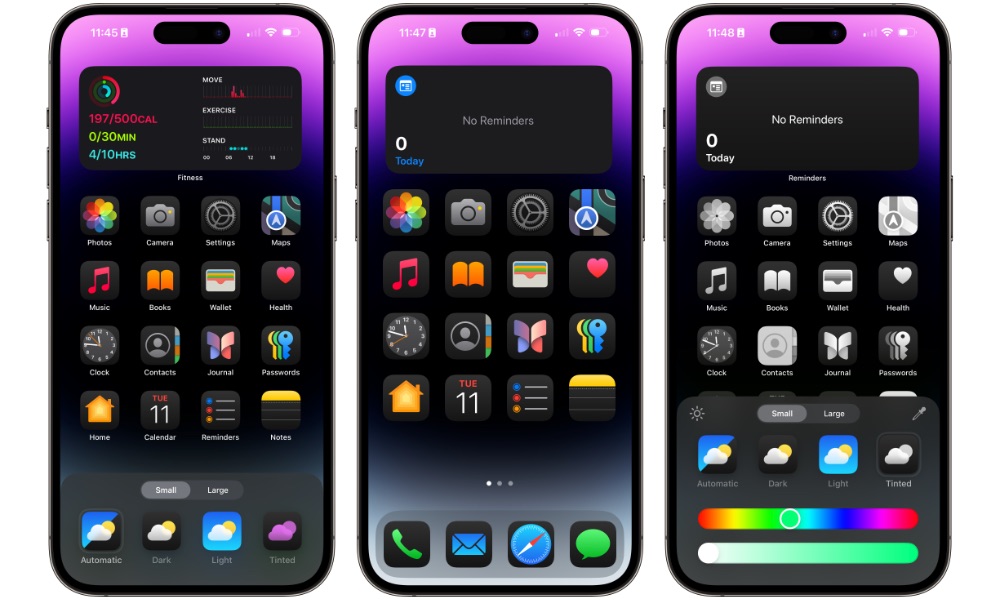 iOS 18 Home Screen customizations