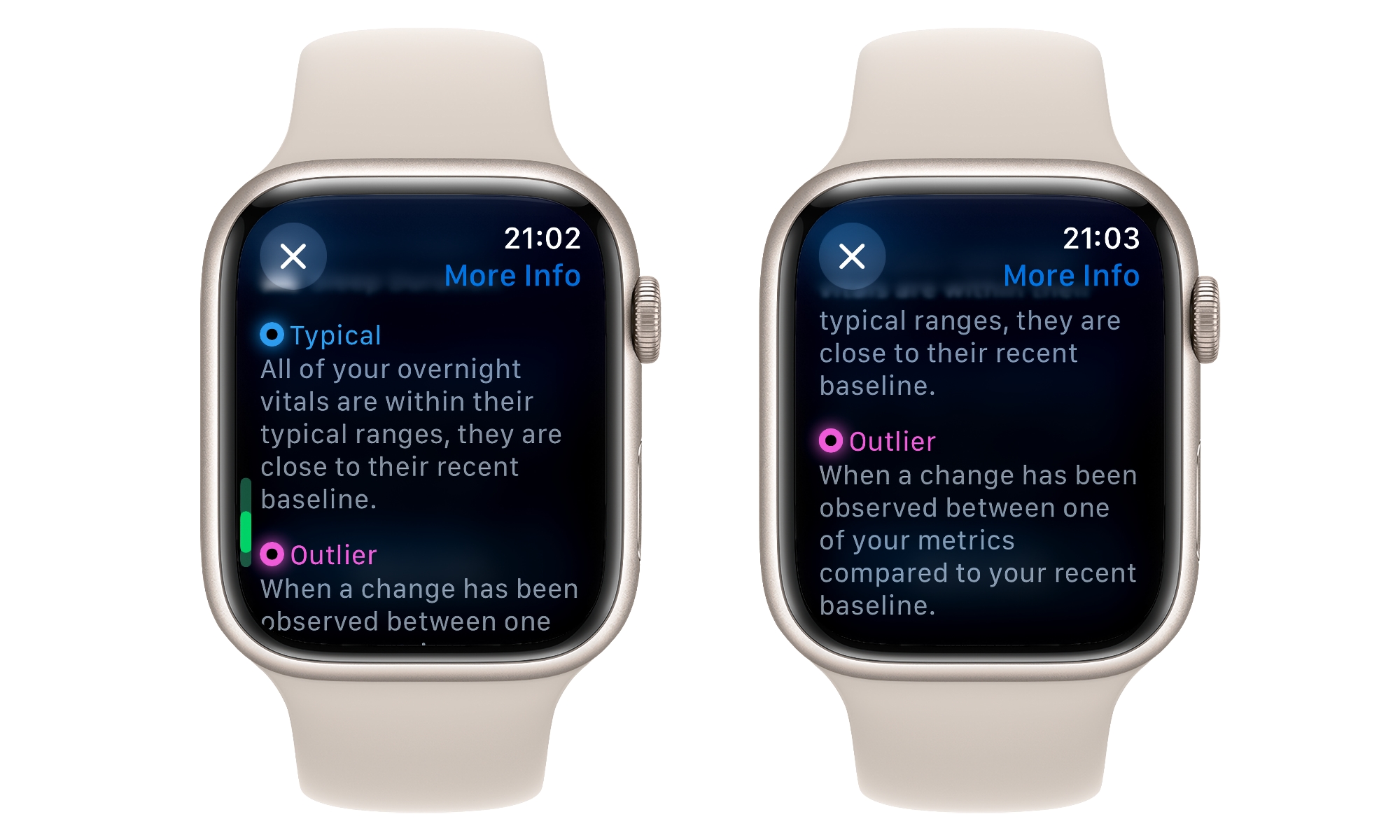 Apple Watch Vitals app 2