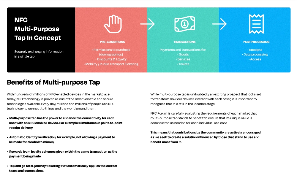 NFC Multi Purpose Tap