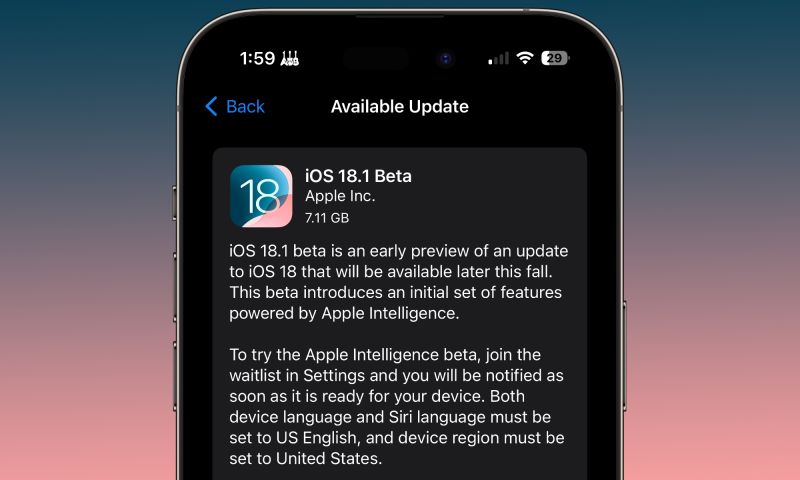 Apple Kicks Off Parallel iOS 18.1 Beta Program for Apple Intelligence