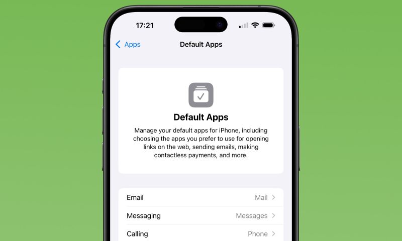 iOS 18.2 beta 1 Default Apps hero