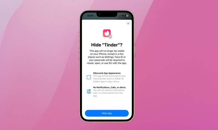 require face id and hide app