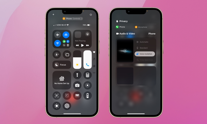 voice isolation iphone