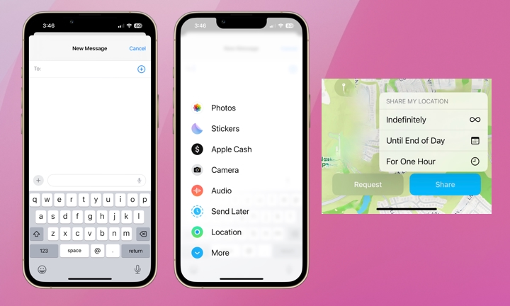 Share Location Messages