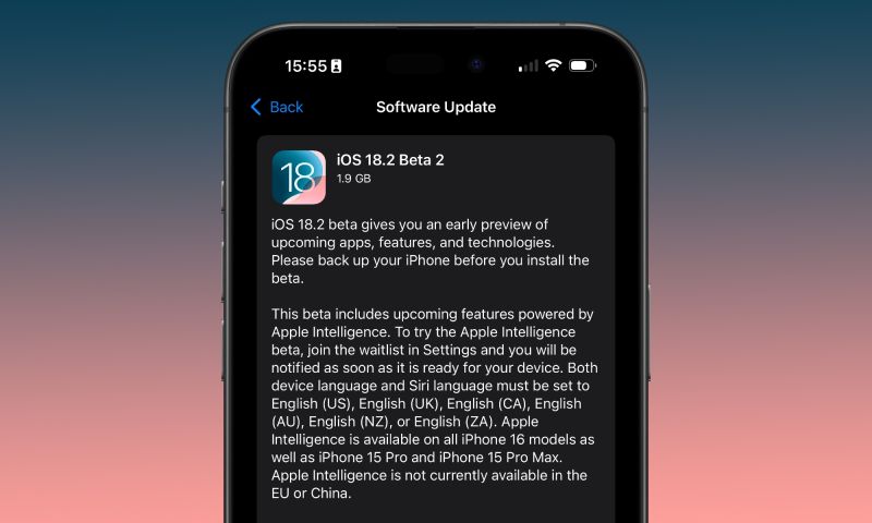 iOS 18.2 beta 2 hero