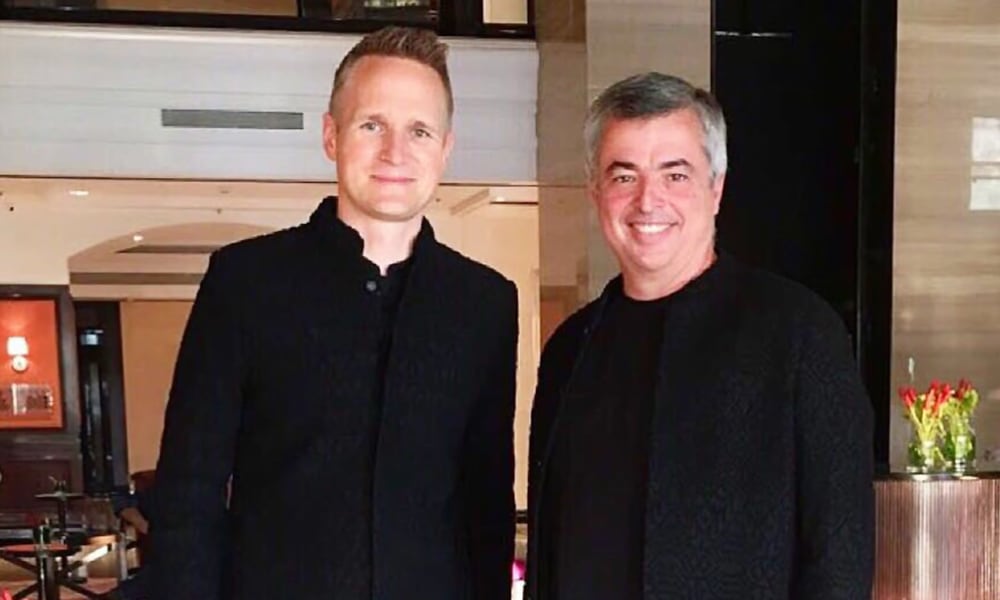 Oliver Schusser and Eddy Cue