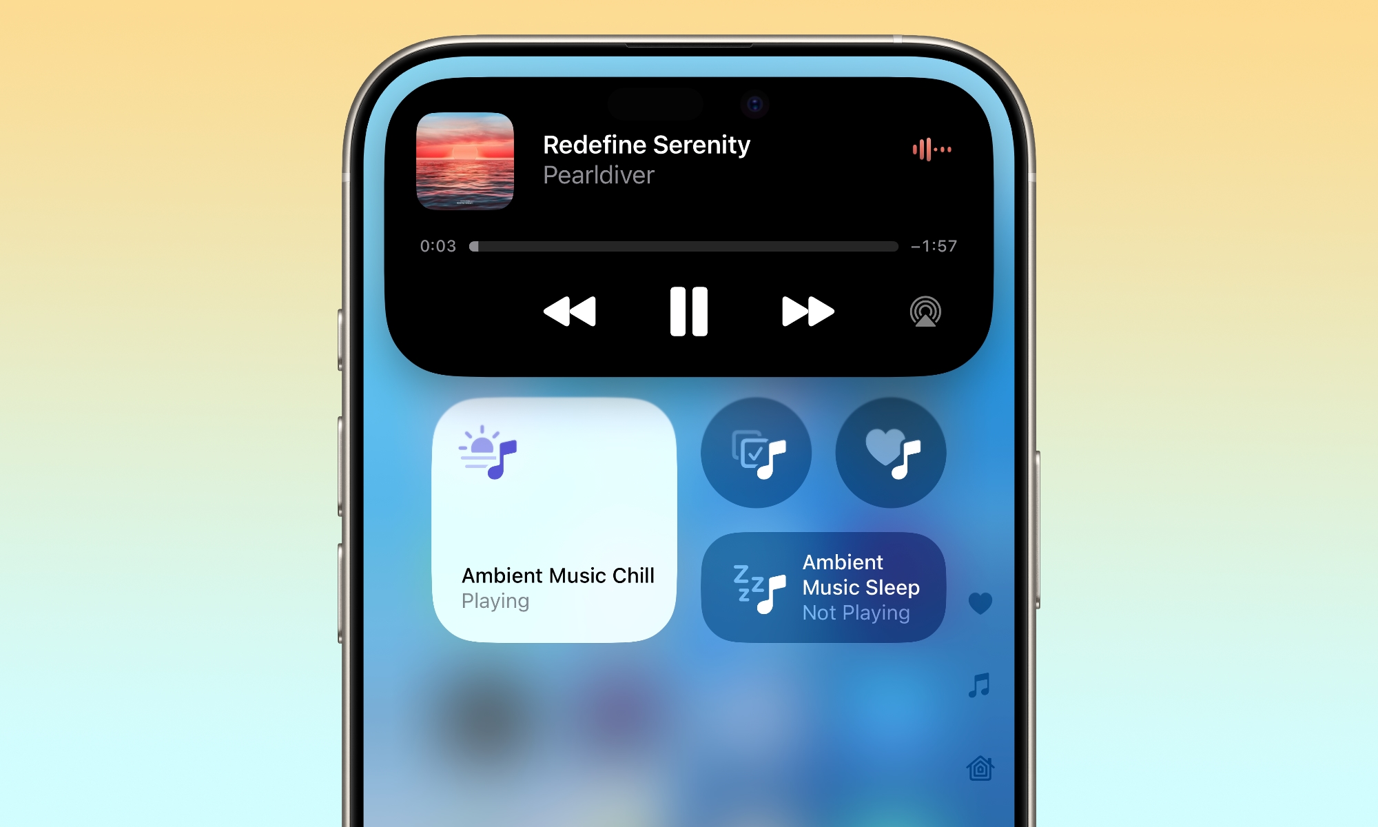 iOS 18.4 Ambient Music hero iOS 18.4 Ambient Music hero