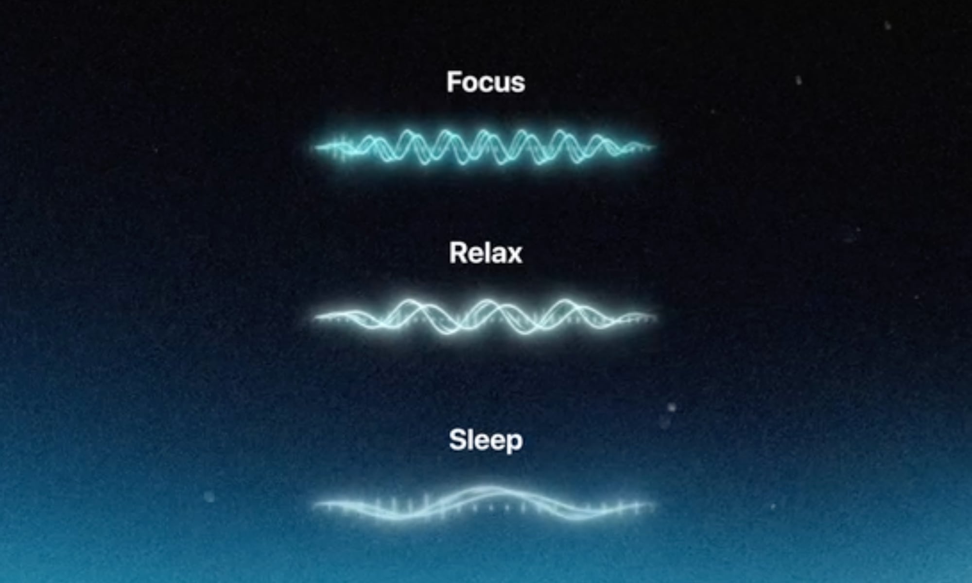 Apple Music Sound Therapy waves