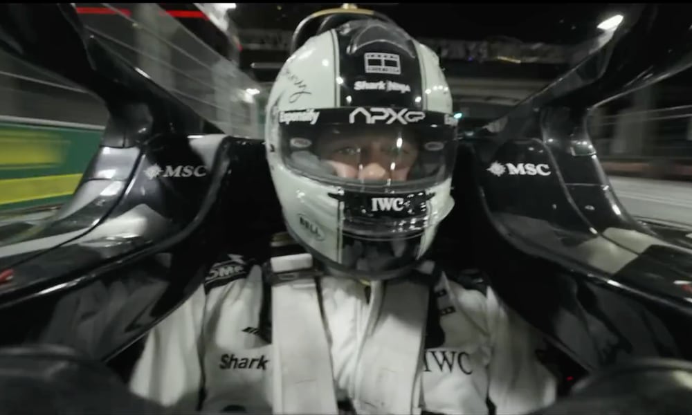 Brad Pitt racing in F1