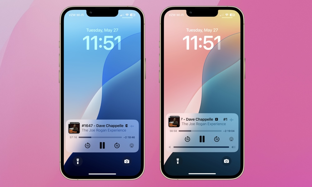 iphone volume slider lock screen