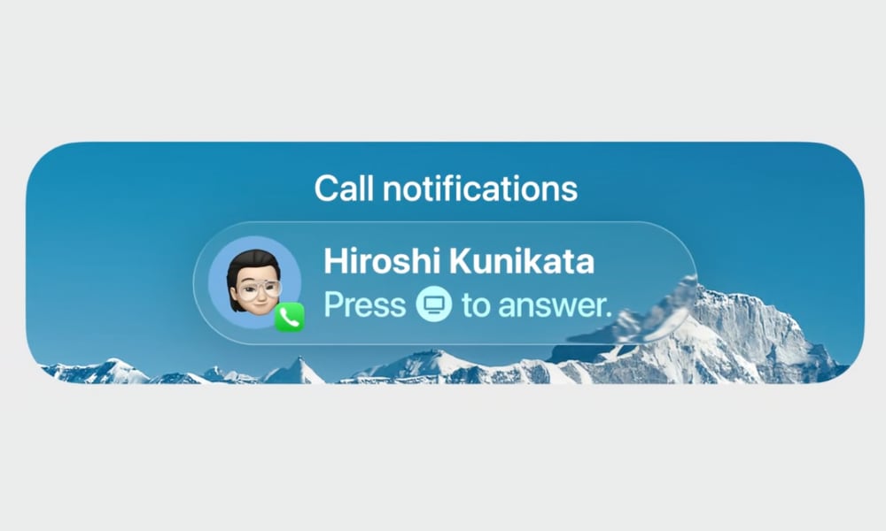 Call Notifications on Apple TV tvOS 26