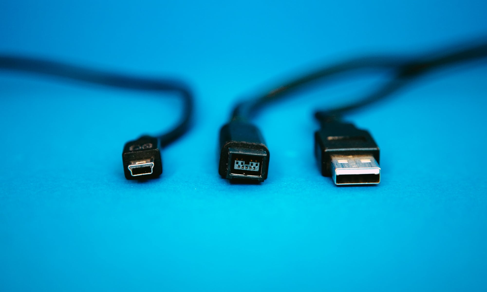 FireWire and USB cables