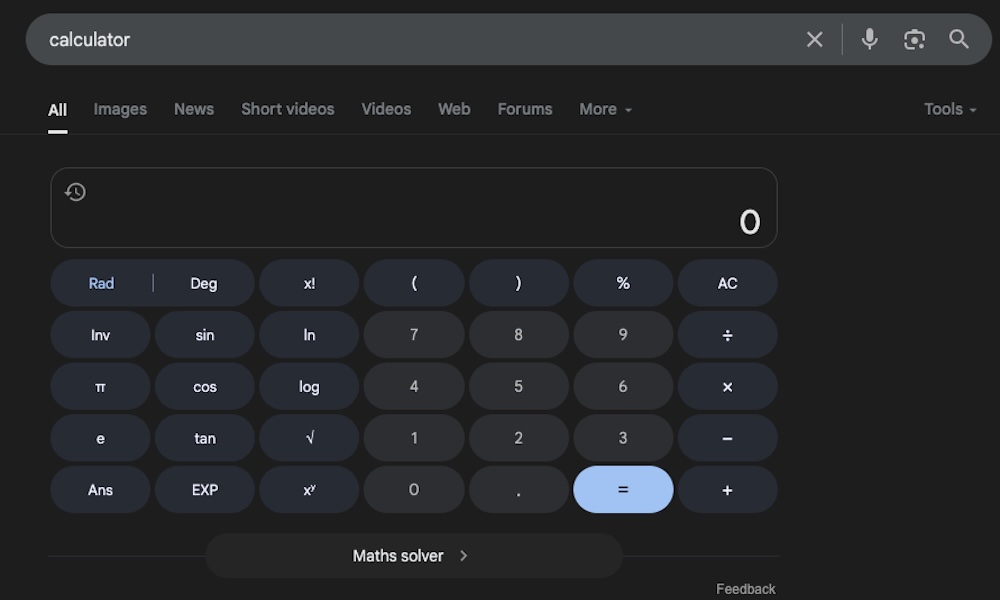 Google Calculator