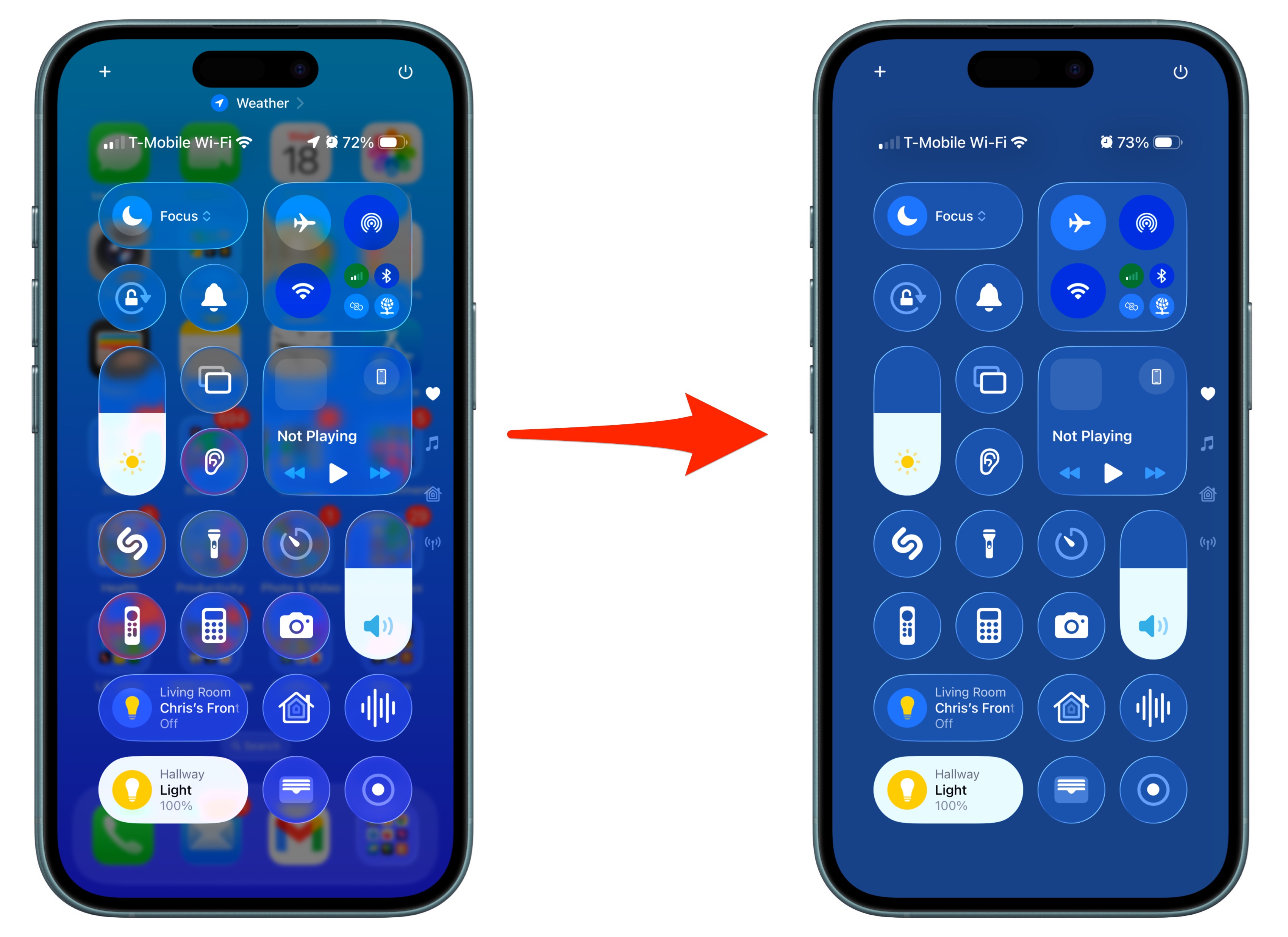 Reduce Transparency iOS 26 2