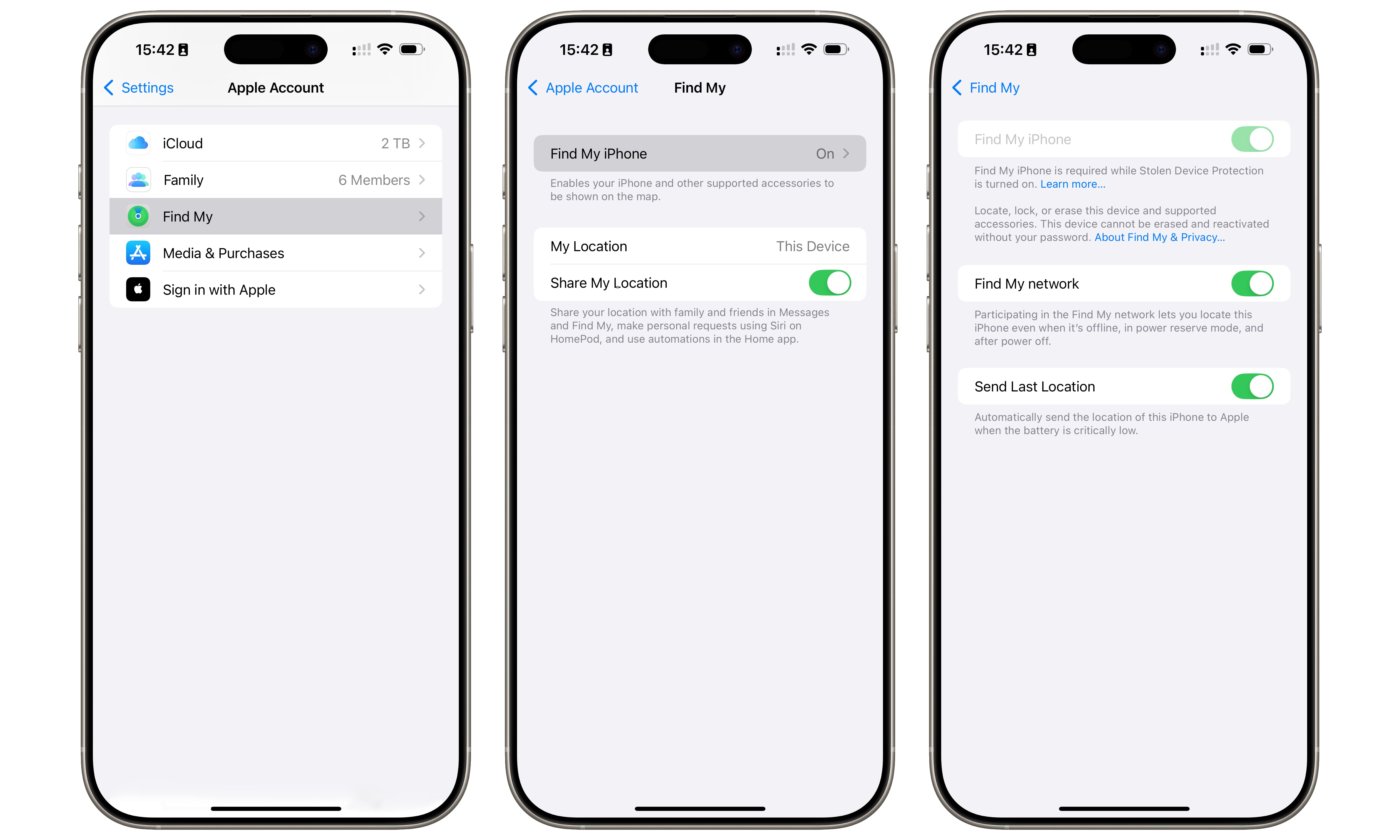 Set up Find My iOS 18.5