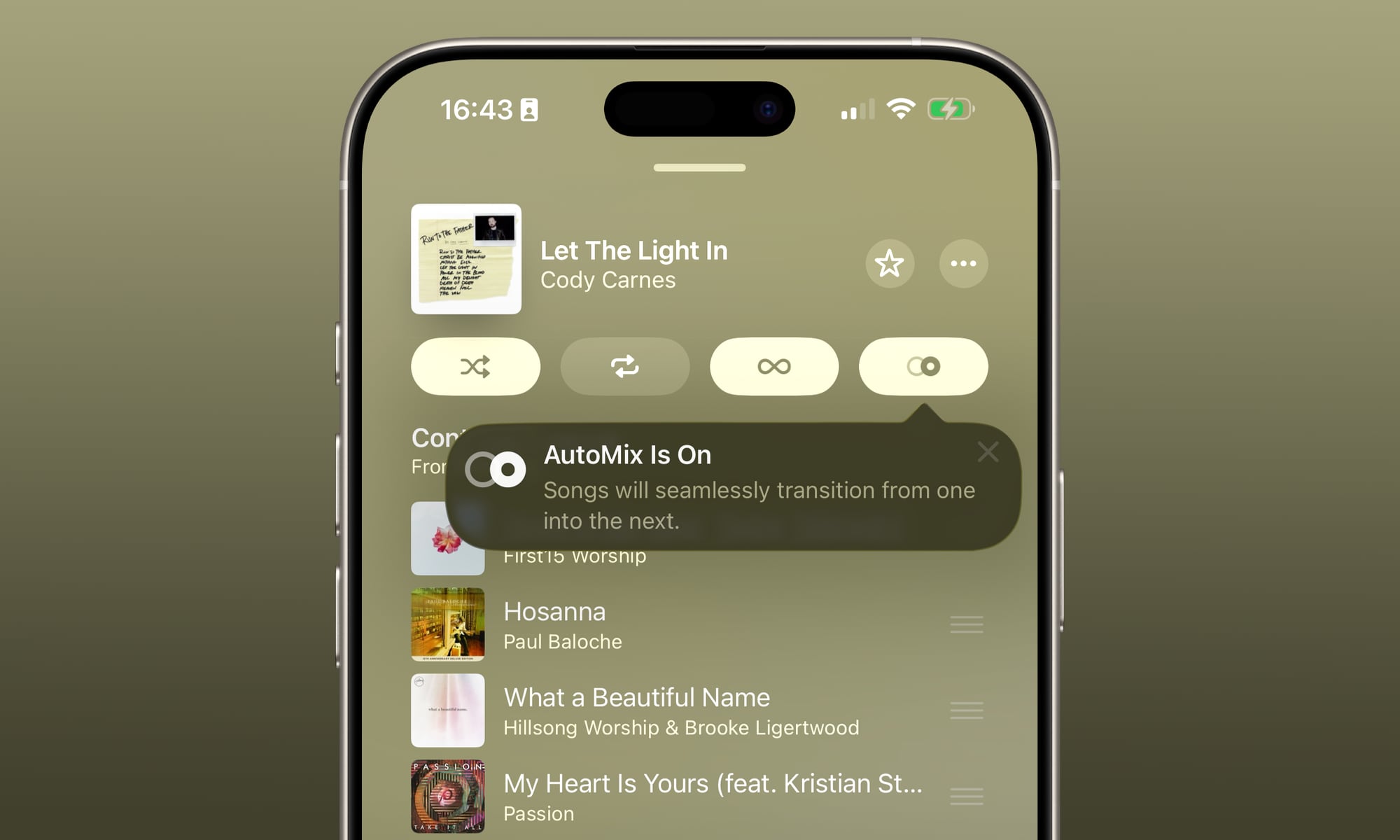 iOS 26 Beta 1 AutoMix hero