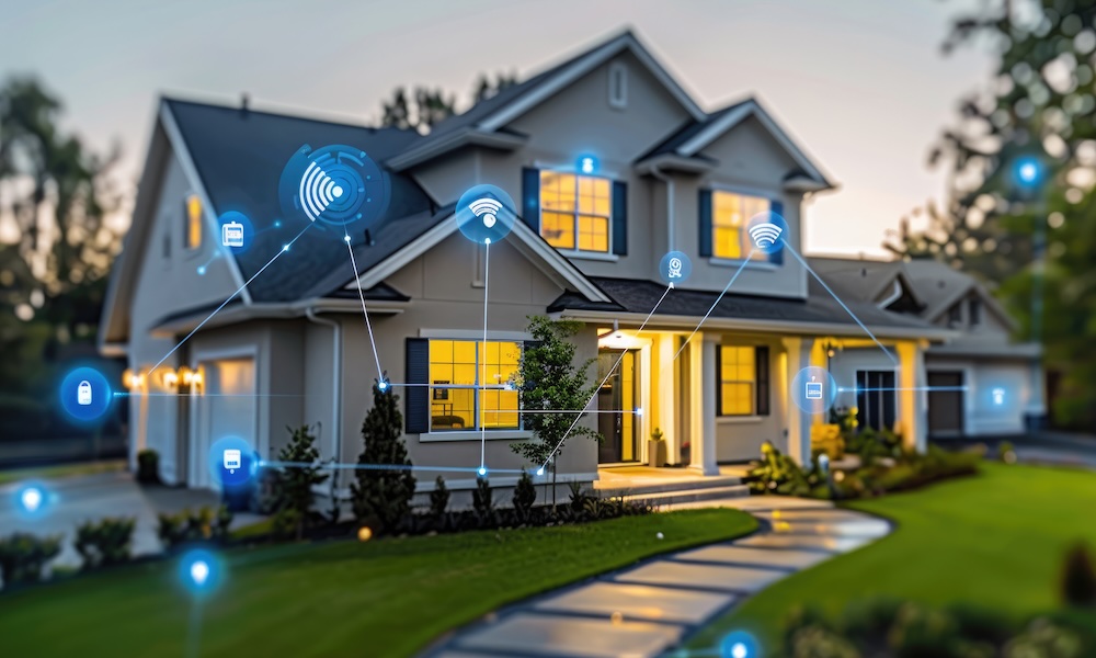 Modern Smart Home with Connected Devices