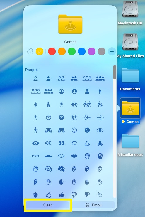 macOS Tahoe Customize Folders 4