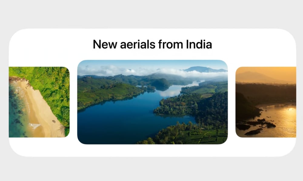tvOS 26 New Aerials from India