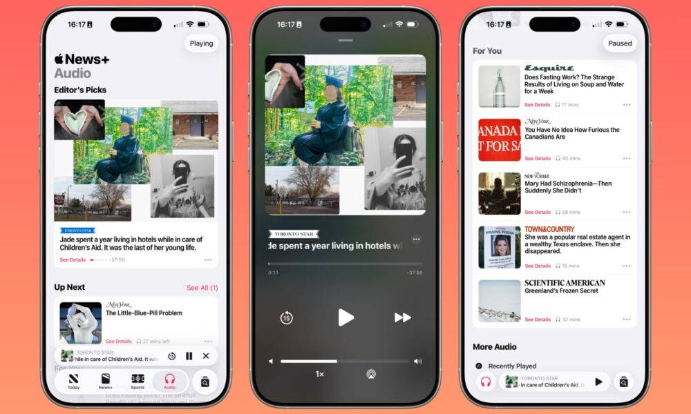 Apple News Audio in Canada