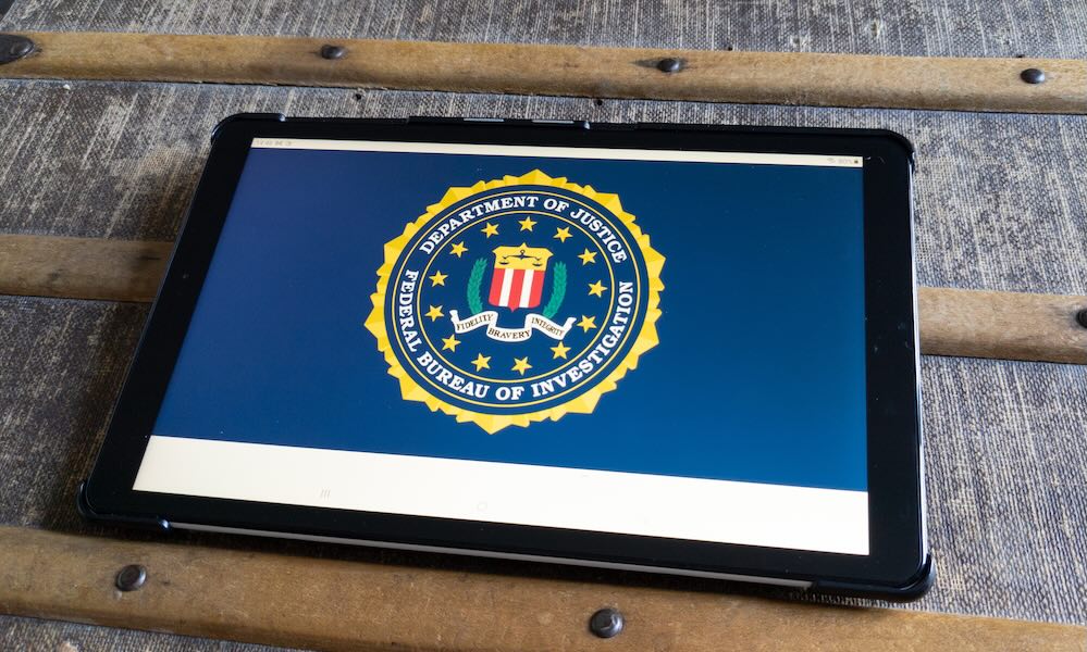 Bordeaux , Aquitaine France 03 15 2023 : fbi logo brand and text sign on screen tablet computer us federal bureau of investigation department of justice